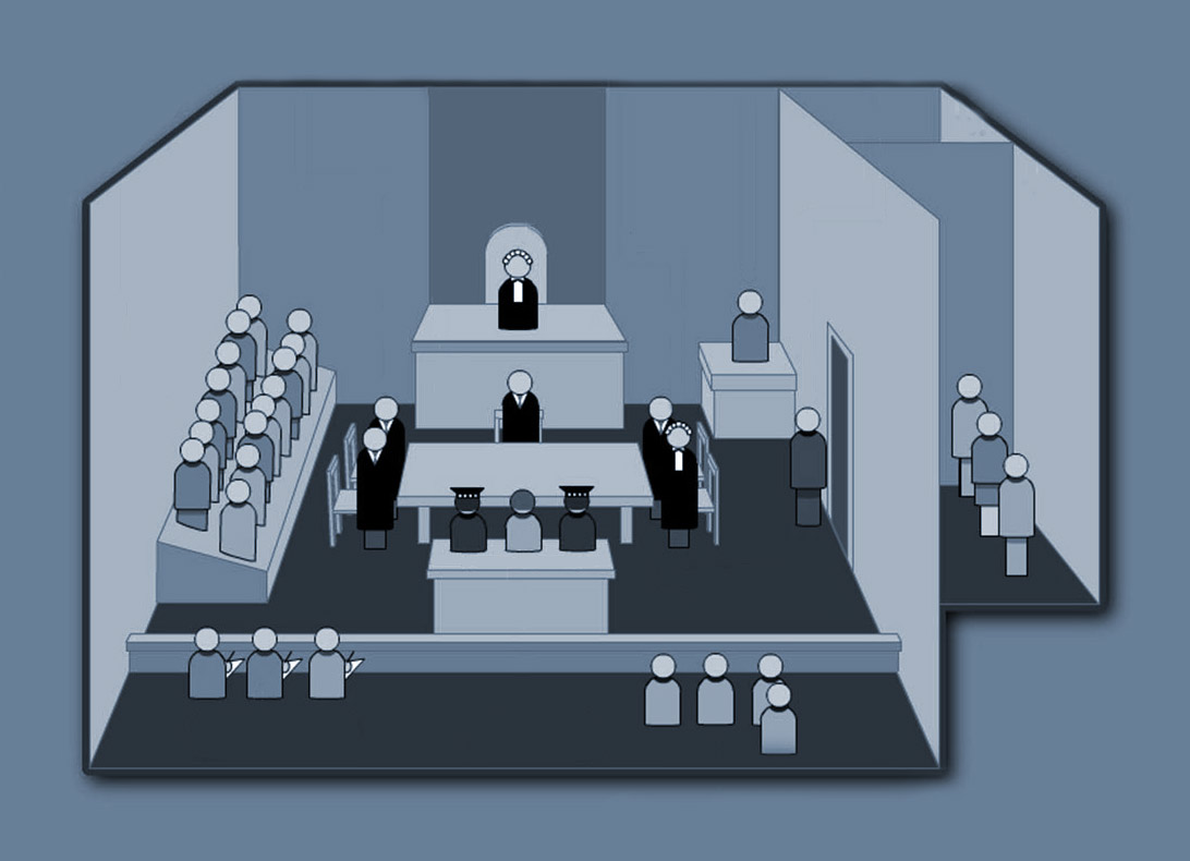 Criminal Court Scene